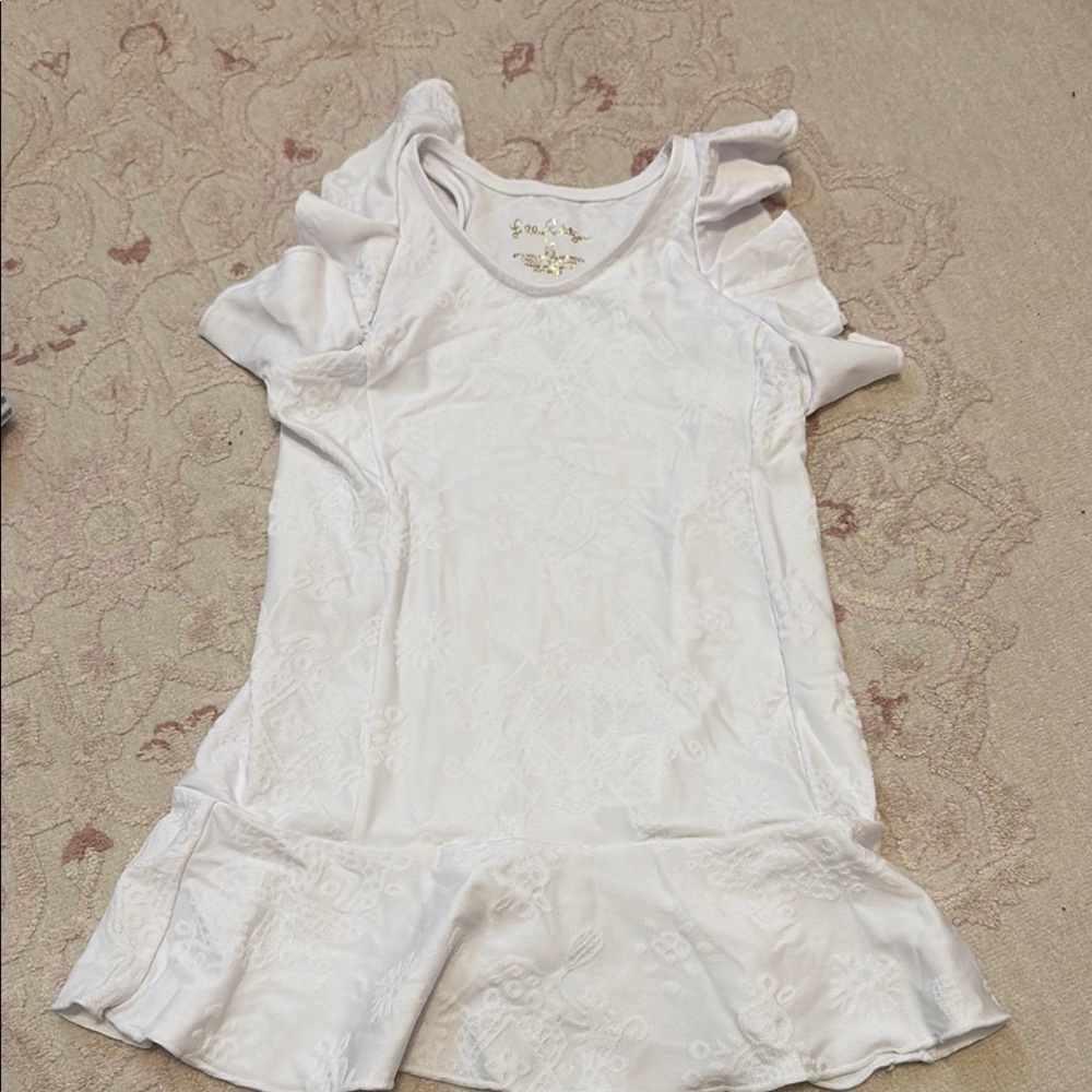 White swim coverup